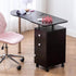 Paddie Manicure Table with Drawers, lockable wheels