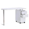 Paddie Manicure Table with Drawers, lockable wheels