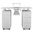 Paddie Manicure Table with Storage, dust collector