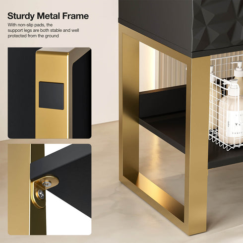 Paddie Salon Storage Station, metal frame