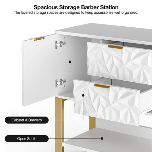 Paddie Salon Storage Station, metal frame