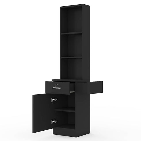 Paddie Wall Mount Styling Station, 3-tier shelf