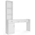 Paddie Wall Mount Salon Station, 3-tier shelf, 3 drawers